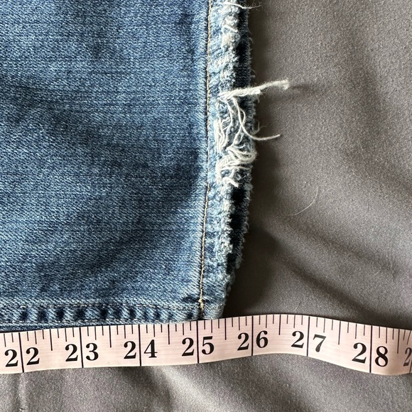 PAIGE Blue Denim High Rise Sarah Straight Lexington Designer Jeans Size 30 EUC - Picture 9 of 12